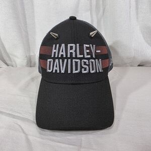 Harley-Davidson Black Hat with Red Accents